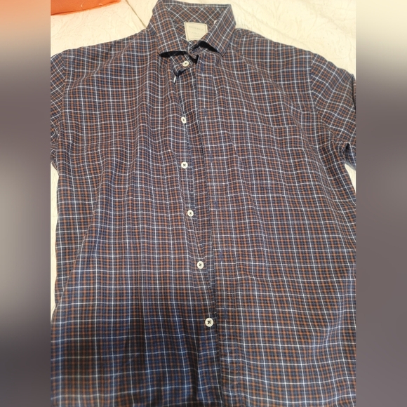 Men's Billy Reid Plaid Button Up Shirt - Picture 2 of 4